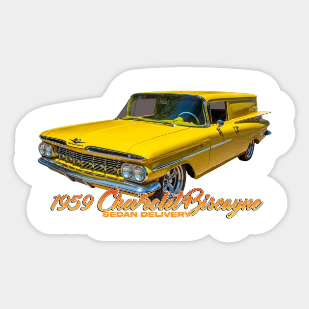 1959 Chevrolet Biscayne Sedan Delivery Sticker by Gestalt Imagery